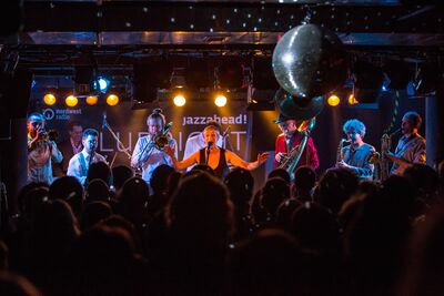 Wieder ein voller Erfolg: die jazzahead! clubnight in 27 Clubs in Bremen. Hier mit Mardi Gras.bb im Kulturzentrum Lagerhaus © Nikolai Wolff